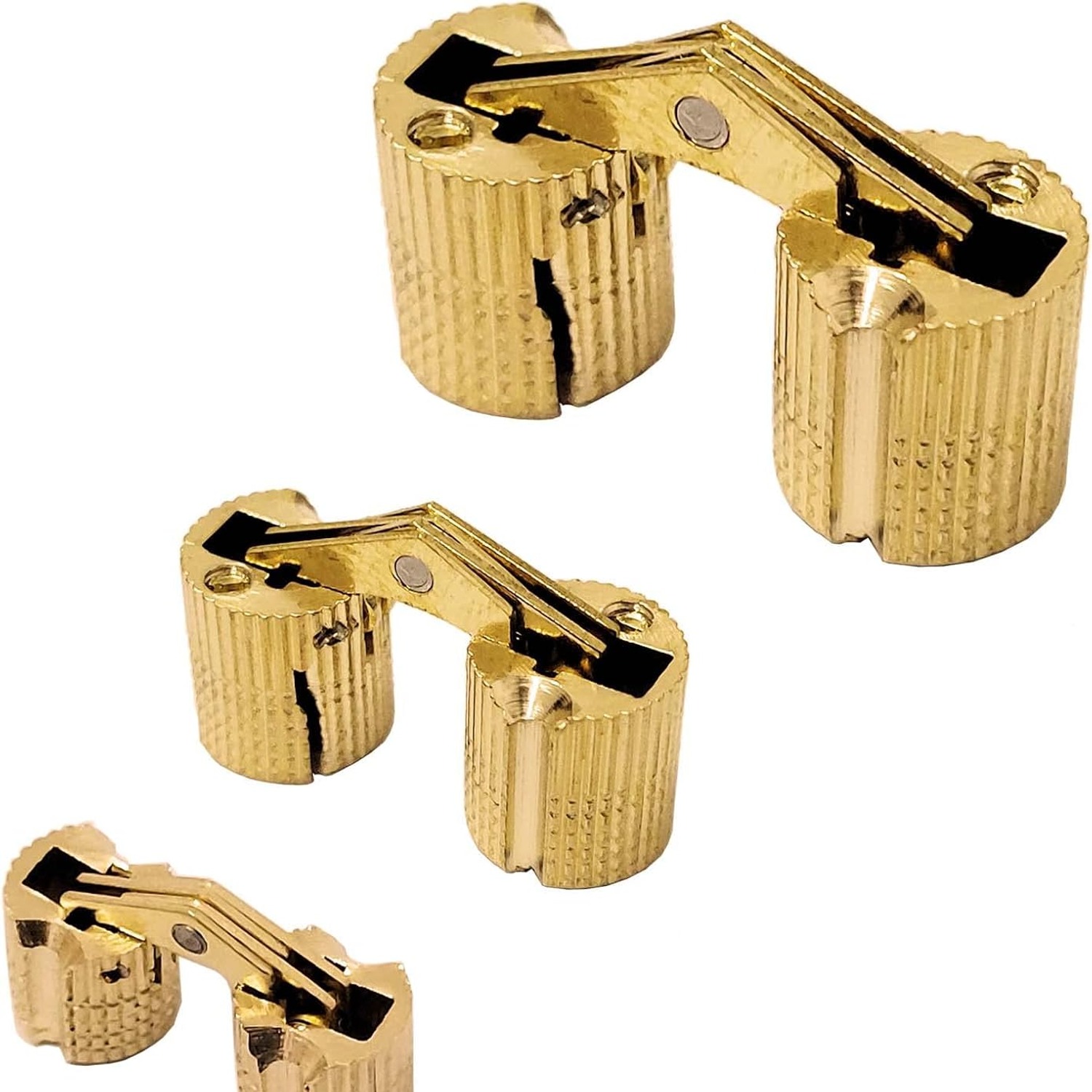 Auto-plaza 8mm Brass Barrel Hinges, 10 Pack: image 3
