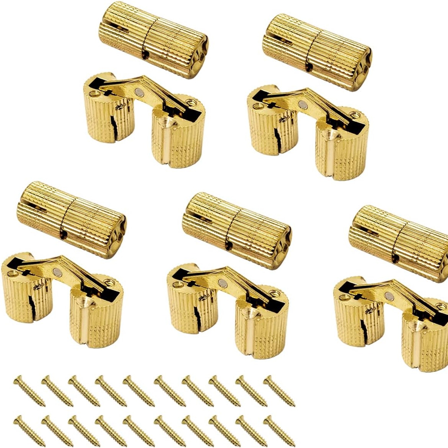 Auto-plaza 8mm Brass Barrel Hinges, 10 Pack: image 6