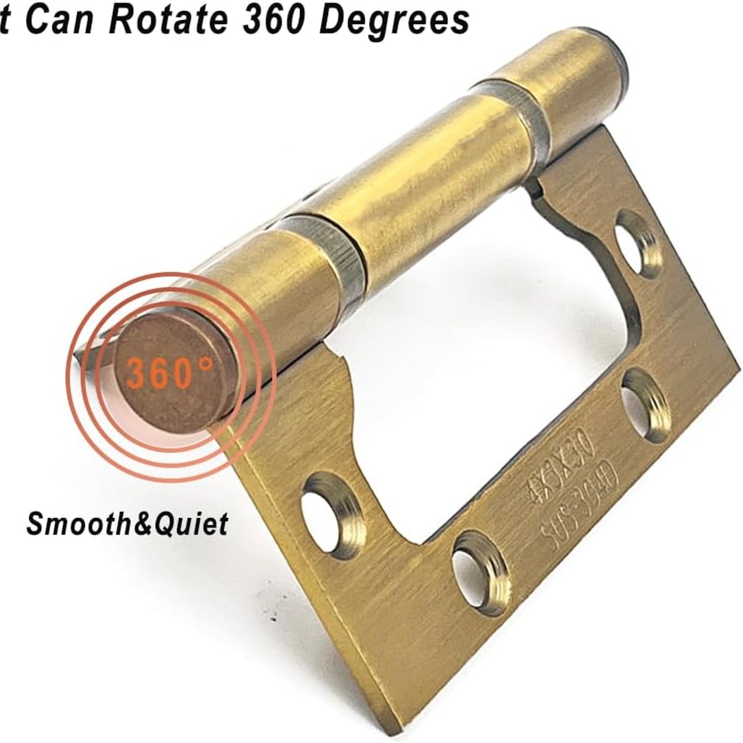 VOLUKA Non Mortise Door Hinges 6 Pack