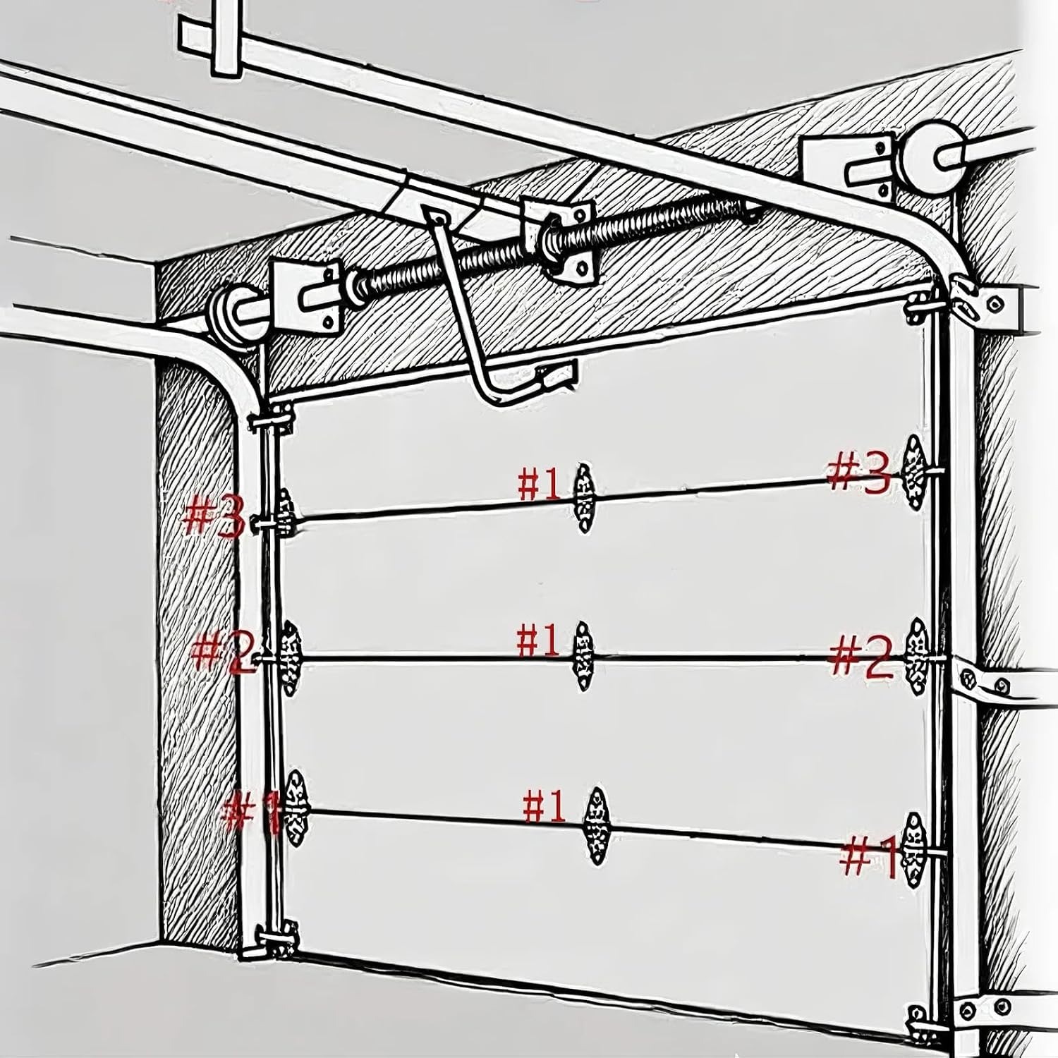 Jsionaction Number 3 Garage Door Hinges: image 4